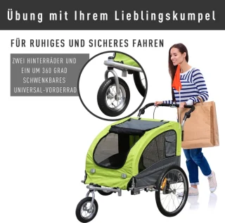 Hondenaanhanger Fietskar Jogging Universeel 155x83x108 cm