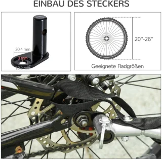 Hondenaanhanger Fietskar Jogging Universeel 155x83x108 cm