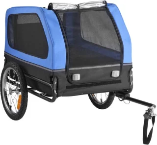 Hondenaanhanger voor de fiets