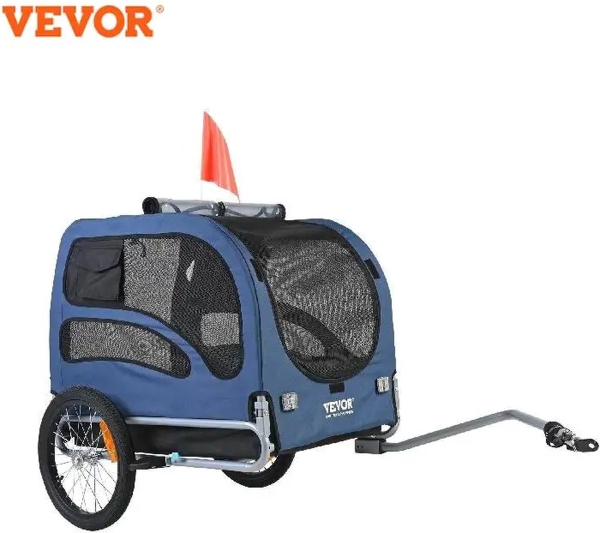 De Hondenfietskar 2-in-1 Opvouwbaar tot 45kg voor Fiets 22-28 inch in één oogopslag