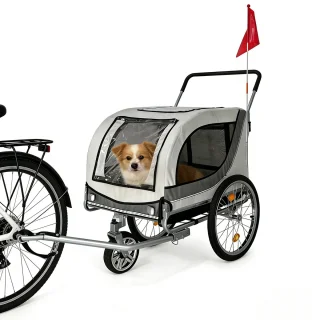 Wat vinden we goed aan de Hondenfietskar en Wandelwagen