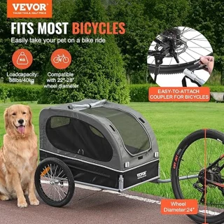 Hondenfietskar – Fietsaanhanger & Buggy (2-in-1)