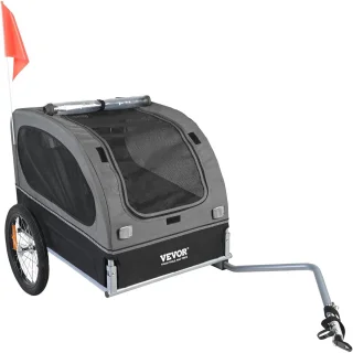 Hondenfietskar – Fietsaanhanger & Buggy (2-in-1)