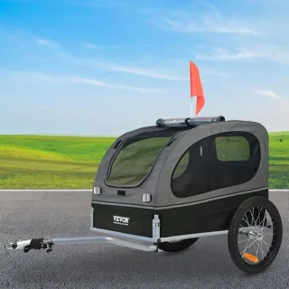Hondenfietskar – Fietsaanhanger & Buggy (2-in-1)