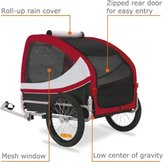 Hondenfietskar Fietsaanhanger