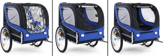 Hondenfietskar Opvouwbaar Blauw/Zwart Tot 40 KG
