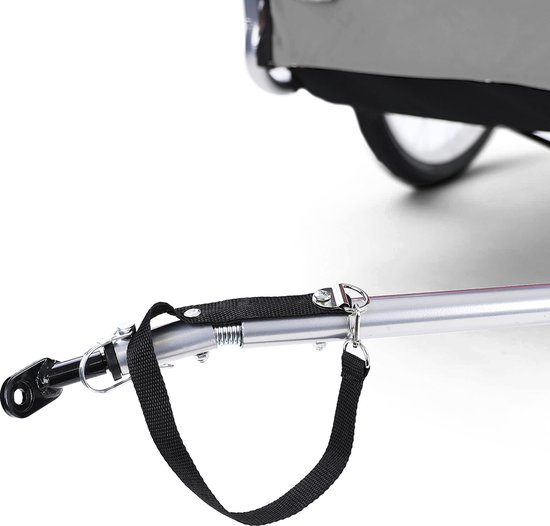 Hondenfietskar Opvouwbaar Grijs/Zwart Tot 40 KG review