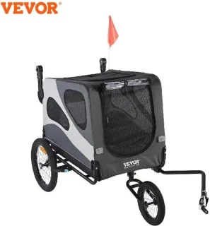 Hondenfietskar Opvouwbaar voor Kleine en Middelgrote Honden (max. 45kg)
