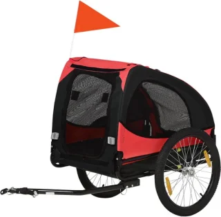 Hondenfietskar, opvouwbare fietsaanhanger voor honden tot 20 kg