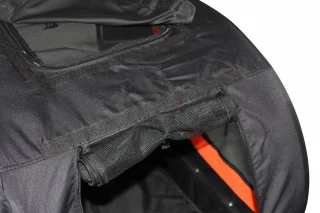 Hondenfietskar oranje zwart 40 kg opvouwbaar