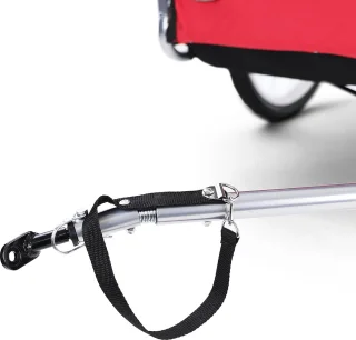 Hondenfietskar Rood/Zwart Opvouwbaar Tot 40 KG