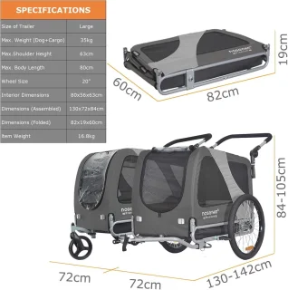 Hondenfietskar tot 35 kg
