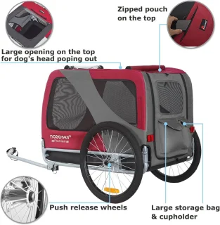 Hondenfietskar XL - Fietsaanhanger