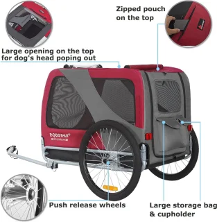 Hondenfietskar XL - Fietsaanhanger