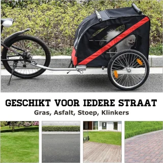 Hondenfietskar XL Opvouwbaar voor eBike en Fiets
