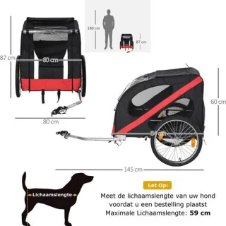 Hondenfietskar XL