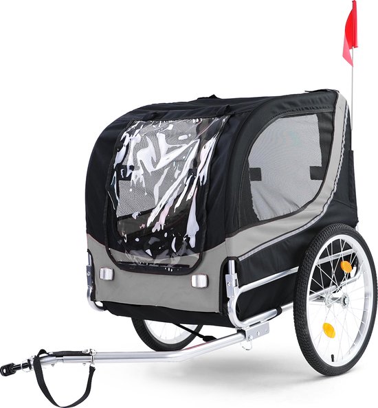Hondenfietskar zwart opvouwbaar 40 kg review