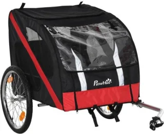 Ruime en robuuste hondenfietskar voor comfort en veiligheid