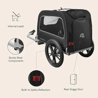 Hondenfietstrailer S/M