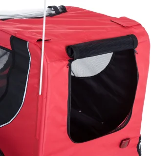 Hondentrailer Fietskar Rood/Zwart L78xW73xH94 cm