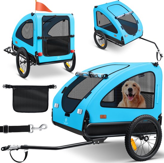 KESSER Hondenfietskar 2in1 Blauw 45 kg