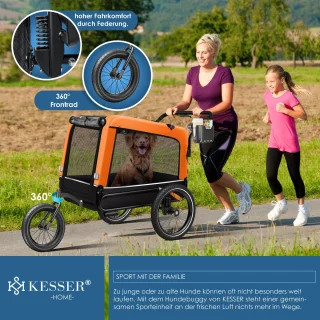 KESSER Hondenfietskar 3in1 40 kg