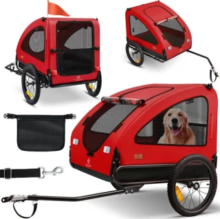 KESSER hondenfietskar 45 kg rood