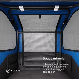 KLARFIT Goldie Home Fietsaanhanger Blauw 334L