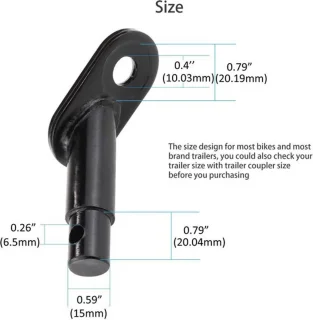 Wat vinden we goed aan de Koppelstuk voor fietsaanhanger - Adapter (2 stuks) - Zwart
