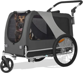 Lìon® hondenfietskar grijs 152cm x 72cm x 105cm