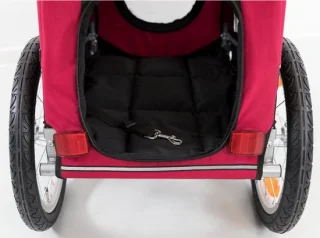 Lìon® hondenfietskar rood/zwart 118cm x 54cm x 60cm