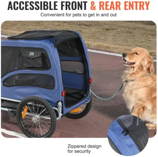 Mila Shop Hondenfietskar 2-in-1 Opvouwbaar 22-28 inch 45kg