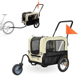 Mobiclinic Bark Hondenfietskar Tot 40Kg Wit/Zwart