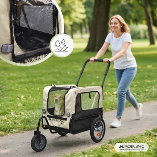 Mobiclinic Bark Hondenfietskar Tot 40Kg Wit/Zwart