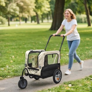 Mobiclinic Bark Hondenfietskar Tot 40Kg Wit/Zwart