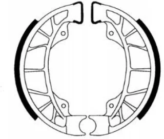Newfren GF0261 Remsegmentset Achter Vespa LX-50 Piaggio Skipper Hexagon 125