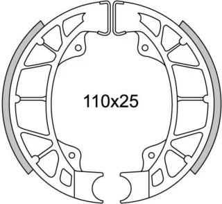 Newfren GF0261 Remsegmentset Achter Vespa LX-50 Piaggio Skipper Hexagon 125