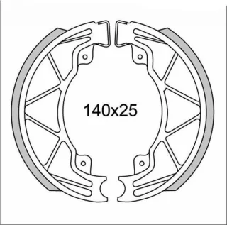 Newfren GF0268 Remsegment Piaggio Runner Hexagon 125/180