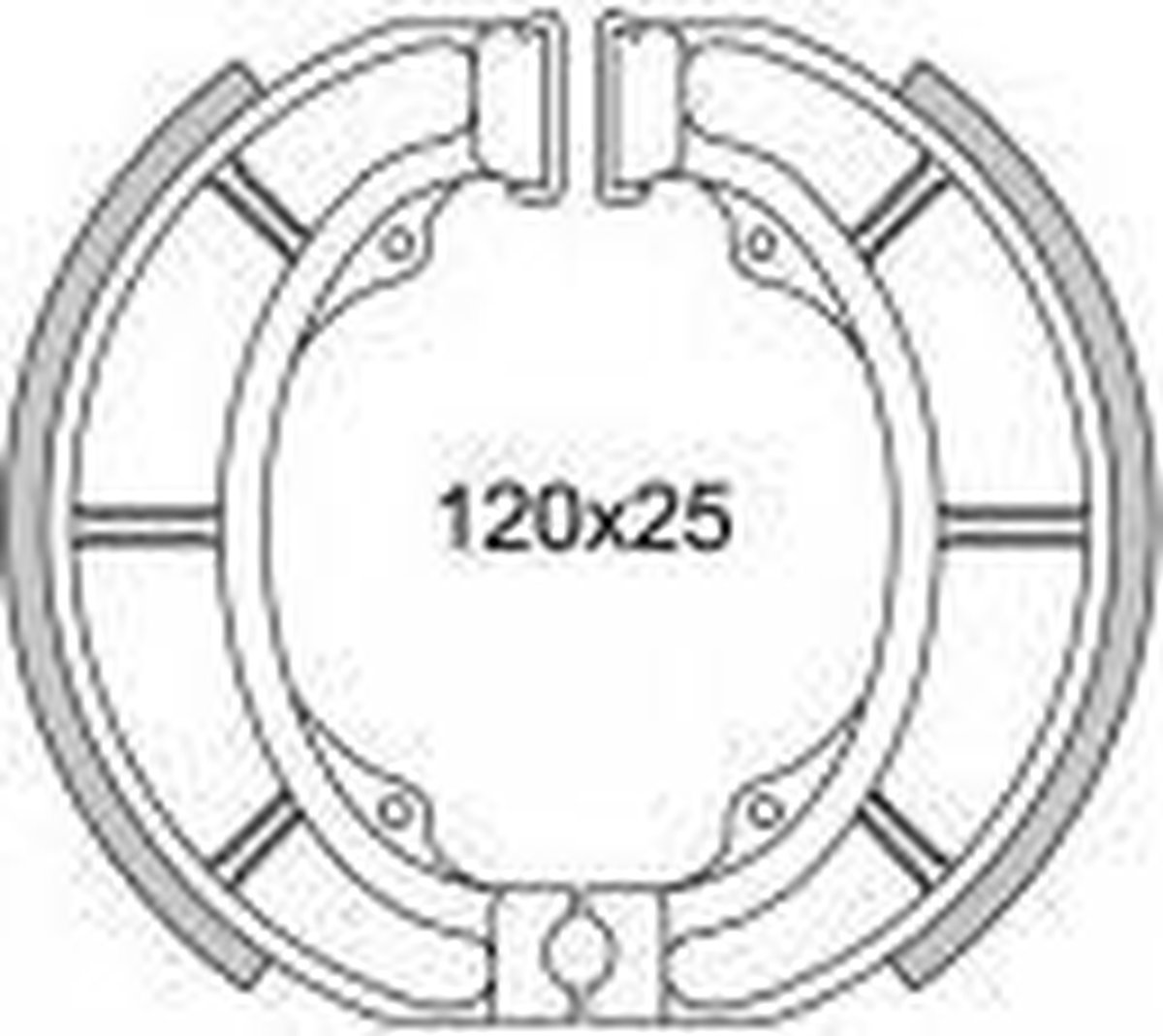 De Newfren GF1233 Remsegmentset Suzuki CP50 Derby Vamos in één oogopslag