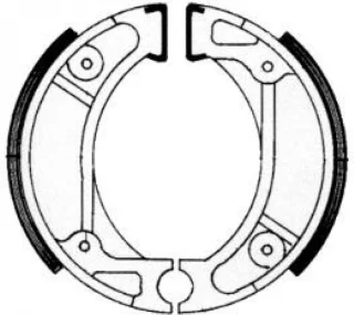 Newfren GF1248 Remsegmentset Honda Vision/Kymco Achter