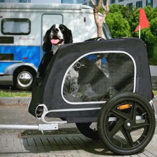 Opvouwbare hondenaanhanger voor fiets review