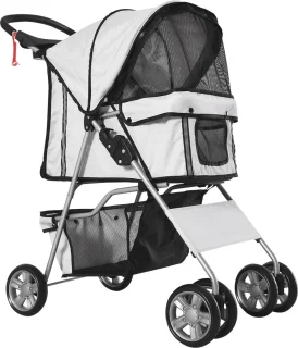 Opvouwbare hondenbuggy 4-wiel