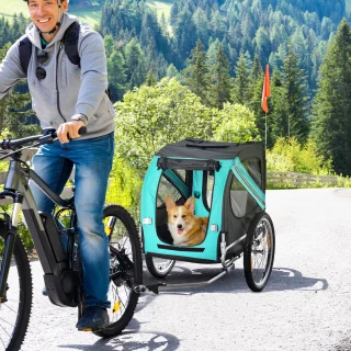 PawHut Fietsaanhanger Hondenkar D00-098