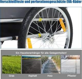 PawHut Fietsaanhanger Hondenkar D00-098