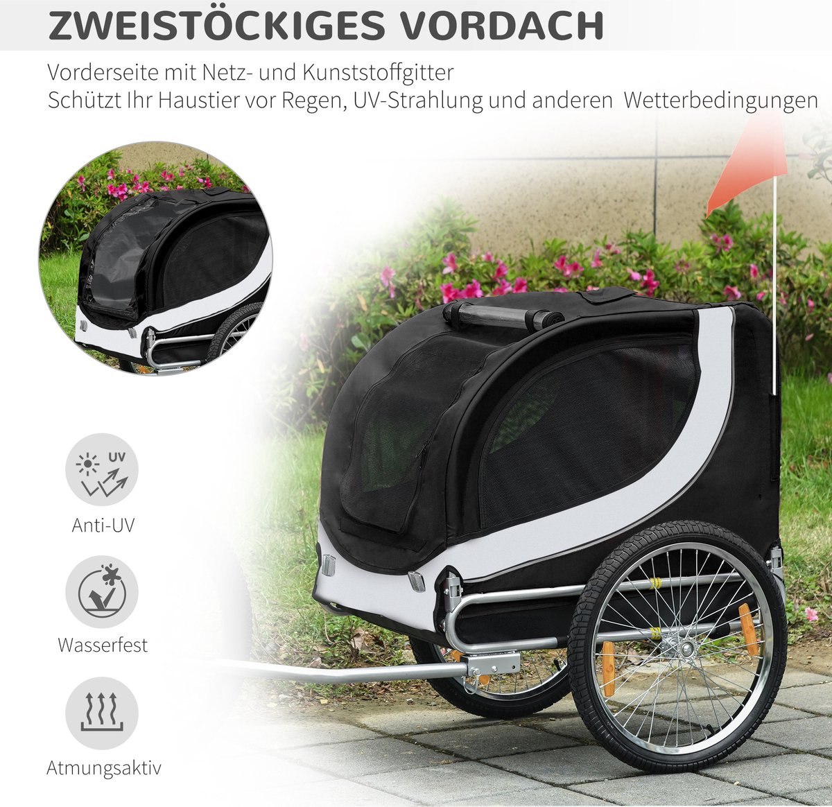 PawHut Hondenfiets Kar B4-0003-029