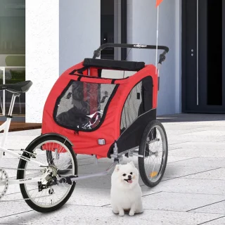 PawHut hondenfietskar en jogger 2-in-1 5663-1289