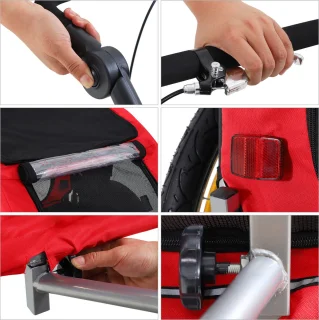 PawHut hondenfietskar en jogger 2-in-1 5663-1289
