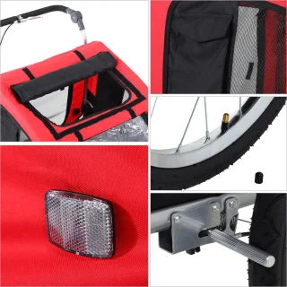 PawHut hondenfietskar en jogger 2-in-1 5663-1289