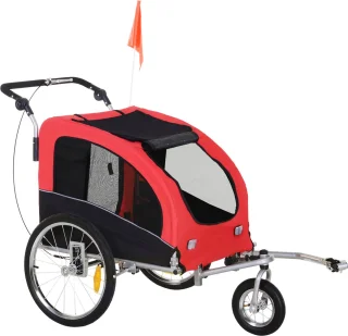 PawHut hondenfietskar en jogger 2-in-1 5663-1289
