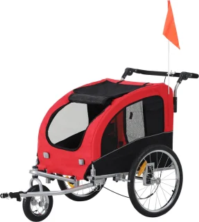PawHut hondenfietskar en jogger 2-in-1 5663-1289